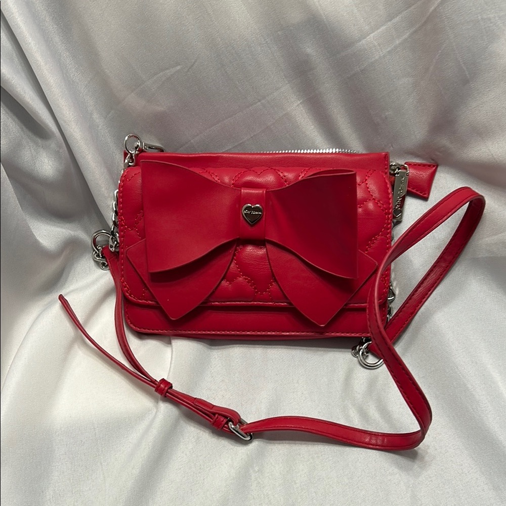 Red Bow Accent Women's Bag
